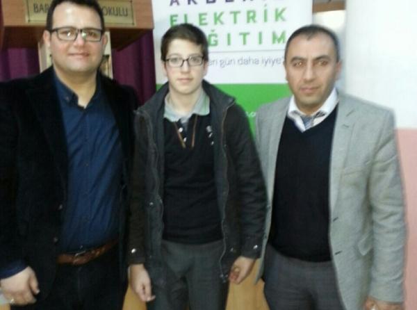Okulumuz Akdeniz Elektrik Dağıtım Anonim Şirketi Tarafından Düzenlenen Enerji Tasarrufu Konulu Kompozisyon Yarışmasında Üçüncü Oldu.